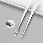 Eyebrow Tweezers Stainless Steel Peach Color 15cm