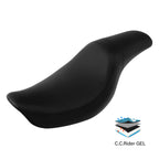 Driver Passenger Gel Seat for Harley Dyna Fat Bob Low Rider Street Bob (2006–2017)
