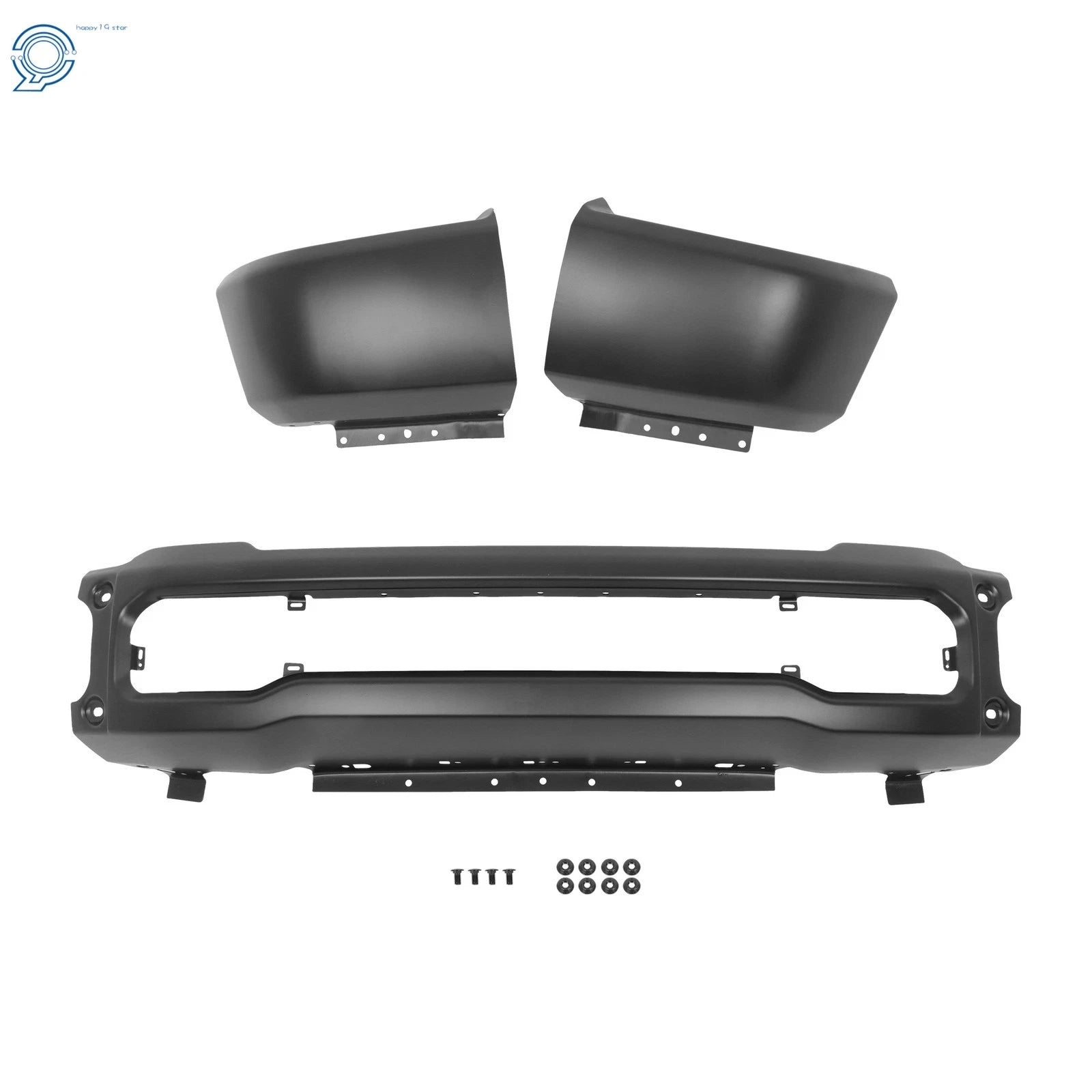 Front Bumper Face Bar Steel Black for Ford F-250 F-350 (2023–2025)
