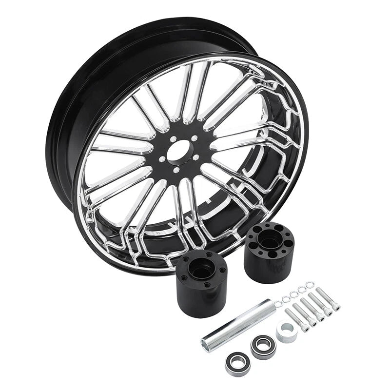 30" Front 18" Rear Wheel Rim Hub Belt Pulley for Harley Street Glide (1997–2008)