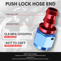 AN8 Straight Swivel Oil/Fuel Line Hose End Push-On Male Fitting