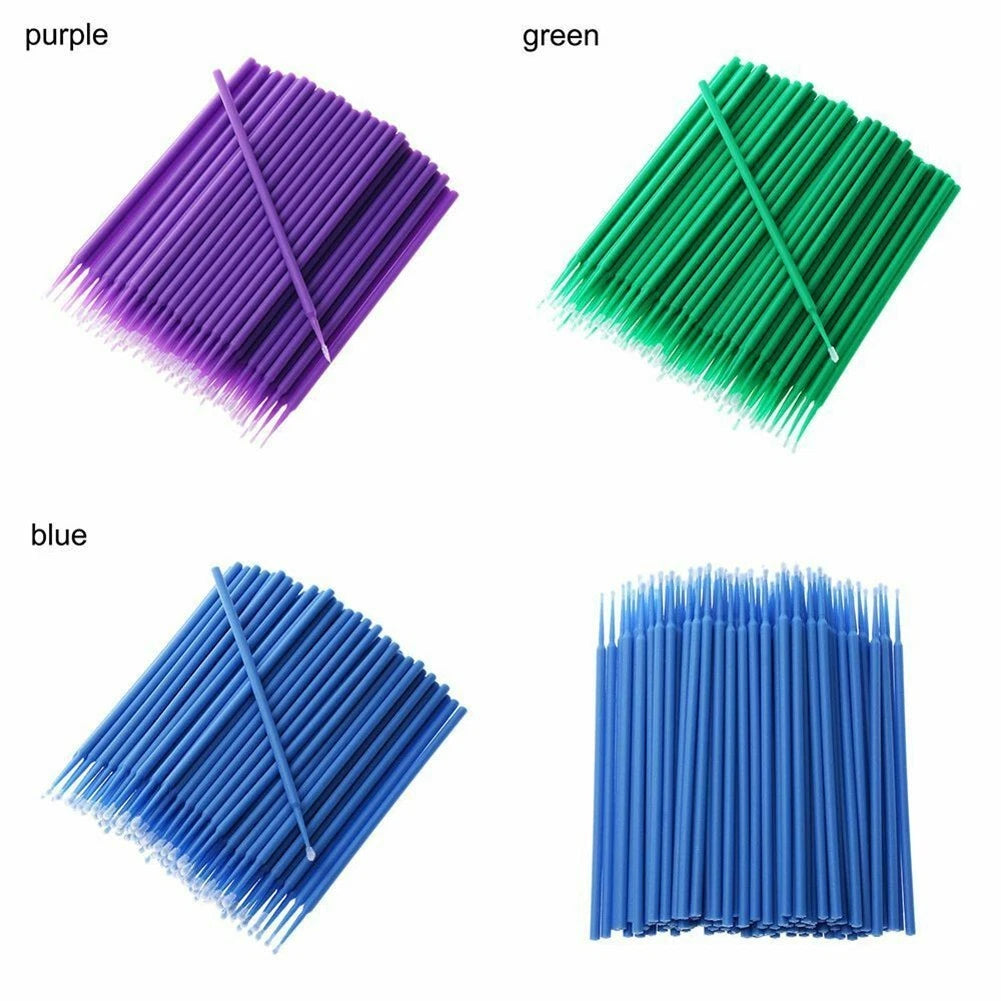 Set of 4 Portable Paint Brushes for Automotive Detailing