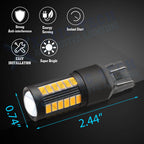 3000K Amber 33-SMD LED Turn Signal Brake Tail Light Bulb for Car (2000-2009)
