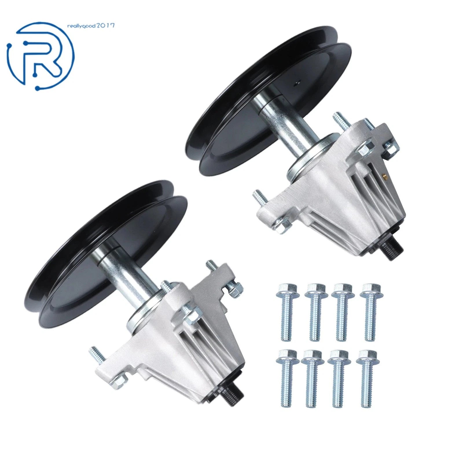 Set of 2 Spindle Assembly for Cub Cadet MTD ZT1 ZTS1-46 (618-09395, 618P09395)