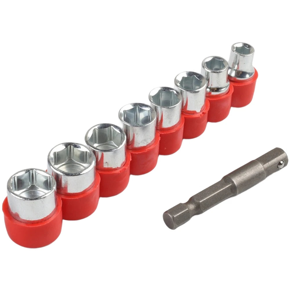 9PC Socket Wrench Set for Metric Vehicles (5mm–13mm)