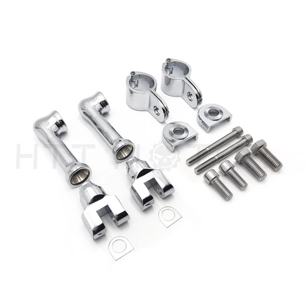 25mm Chrome Highway Engine Guard Bar Foot Peg Mount for Harley