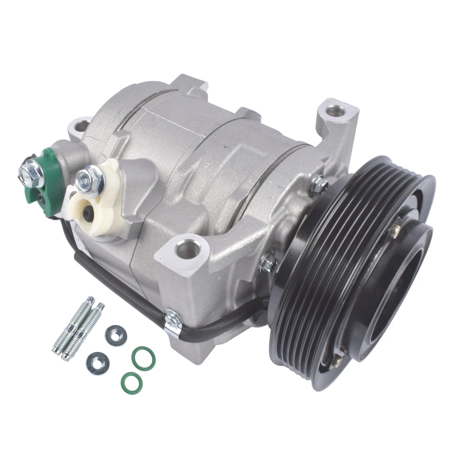 A/C Compressor w/ 6-Groove Pulley for Dodge Ram 1500 2500 3500 (2009–2023) 55111442AG