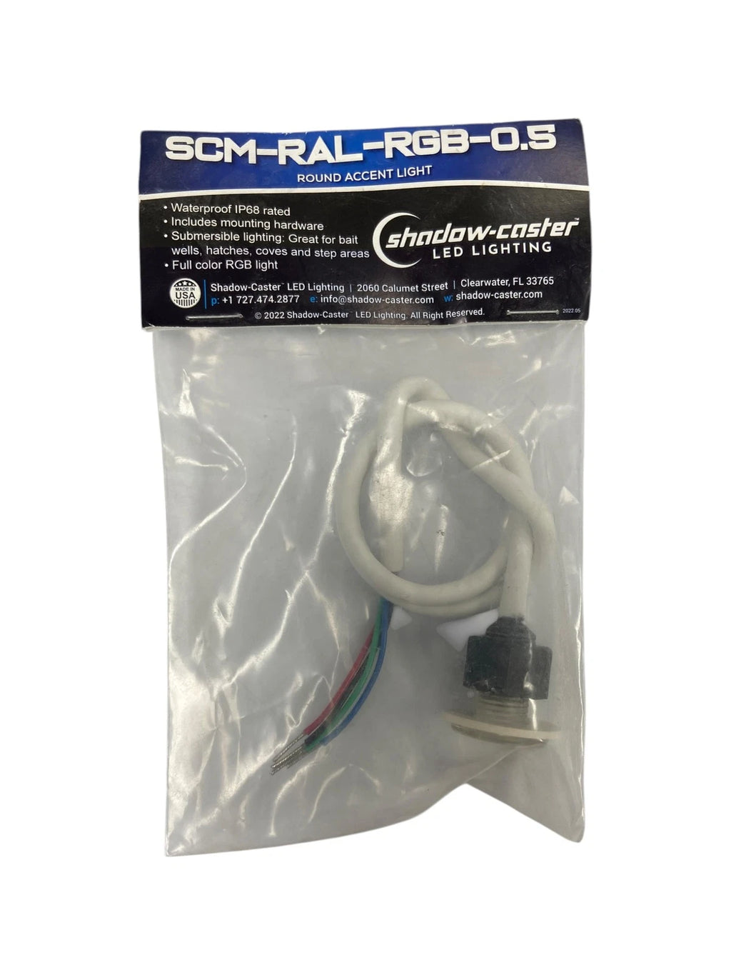 Shadow Caster SCM-RAL-RGB-0.5 Round Accent Light for 12V Vehicles
