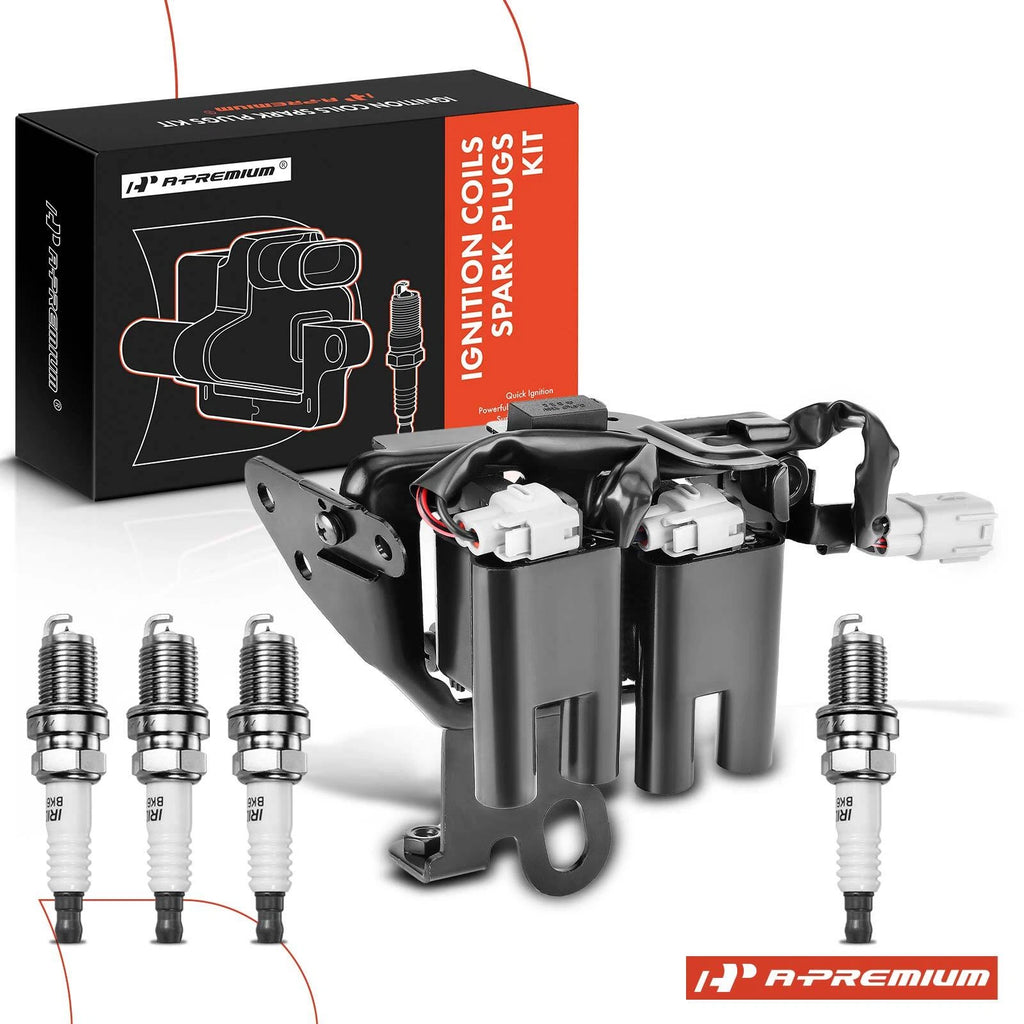 Ignition Coil & Iridium Spark Plugs Set for Hyundai Elantra (2003–2006)