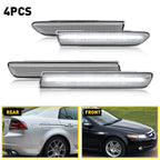 2X White LED Fender Marker Side Lights for Acura TL (2004–2008)