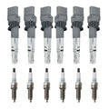 Set of 6 Ignition Coils & Denso Iridium Spark Plugs for Q7 Atlas Touareg (2017–2023)