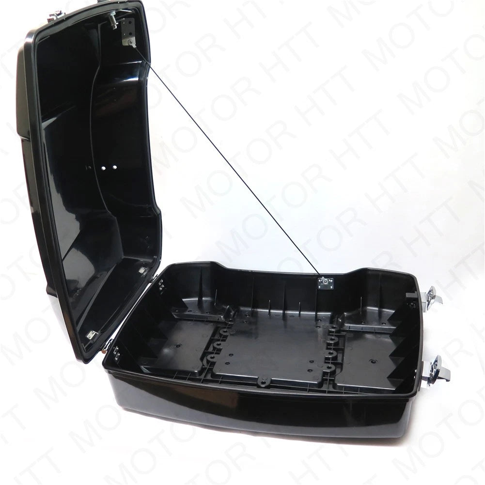 Unpainted Black Tour Pak Trunk for Harley Touring (1997–2008)