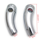 Chrome 7/8" Handlebar Riser Mounting Clamp for Honda Harley Yamaha (Universal)