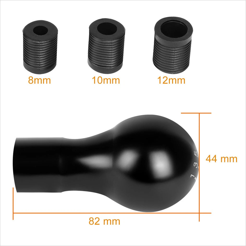 J2 Spherical Teardrop Aluminum 6-Speed Manual Shift Knob for Universal (2000–2023)