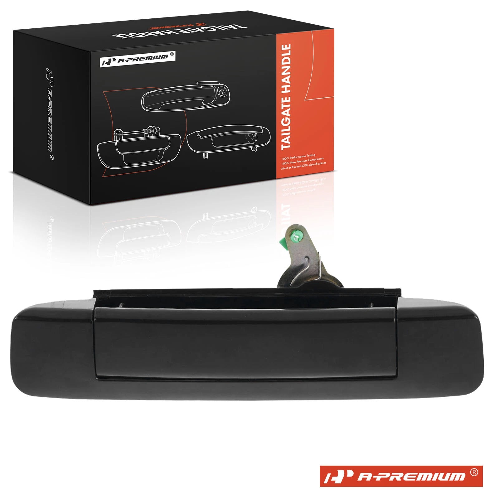 Rear Smooth Black Tailgate Handle for Toyota Tacoma (2005-2008) Plastic