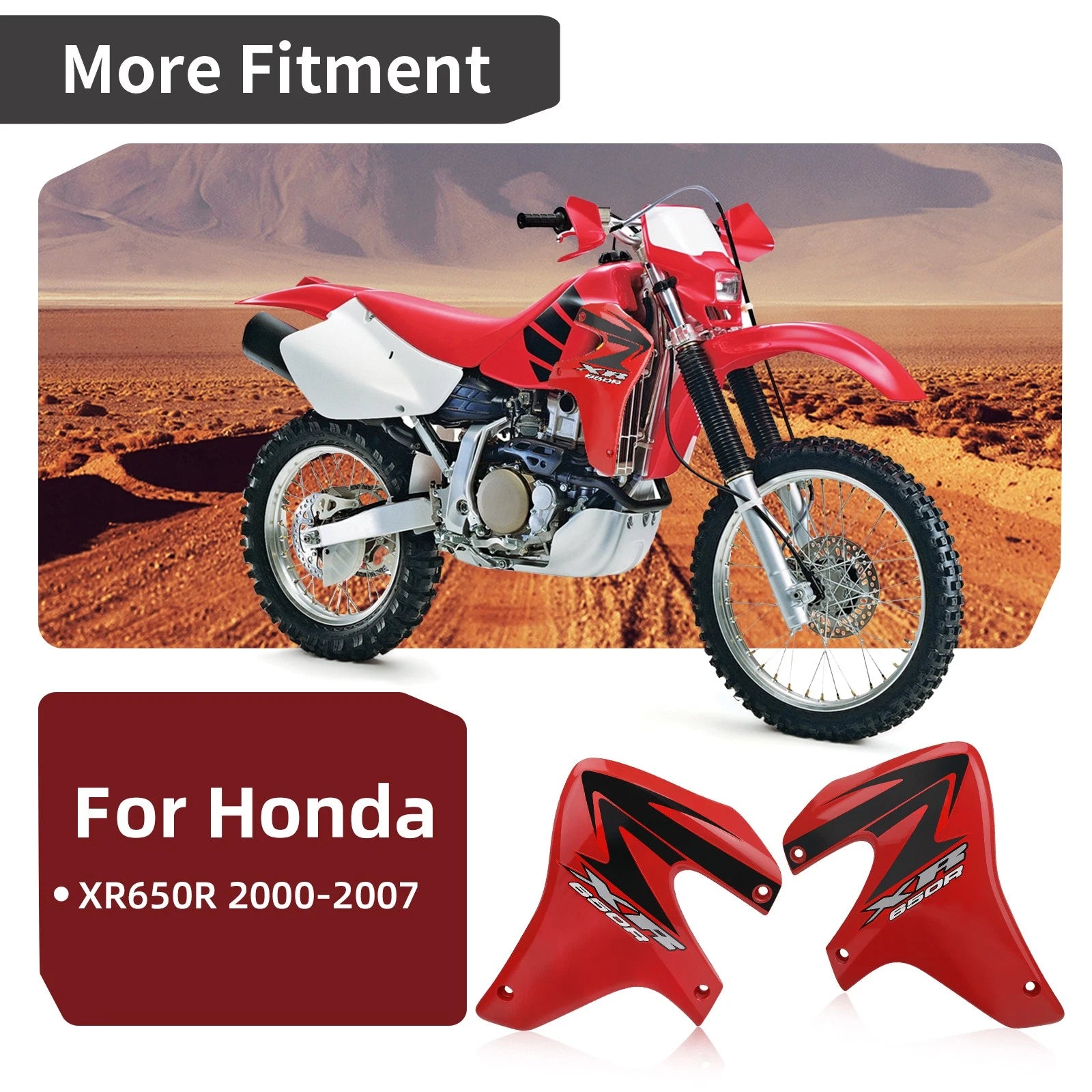 Radiator Shroud Set for Honda XR650R (2000-2007)