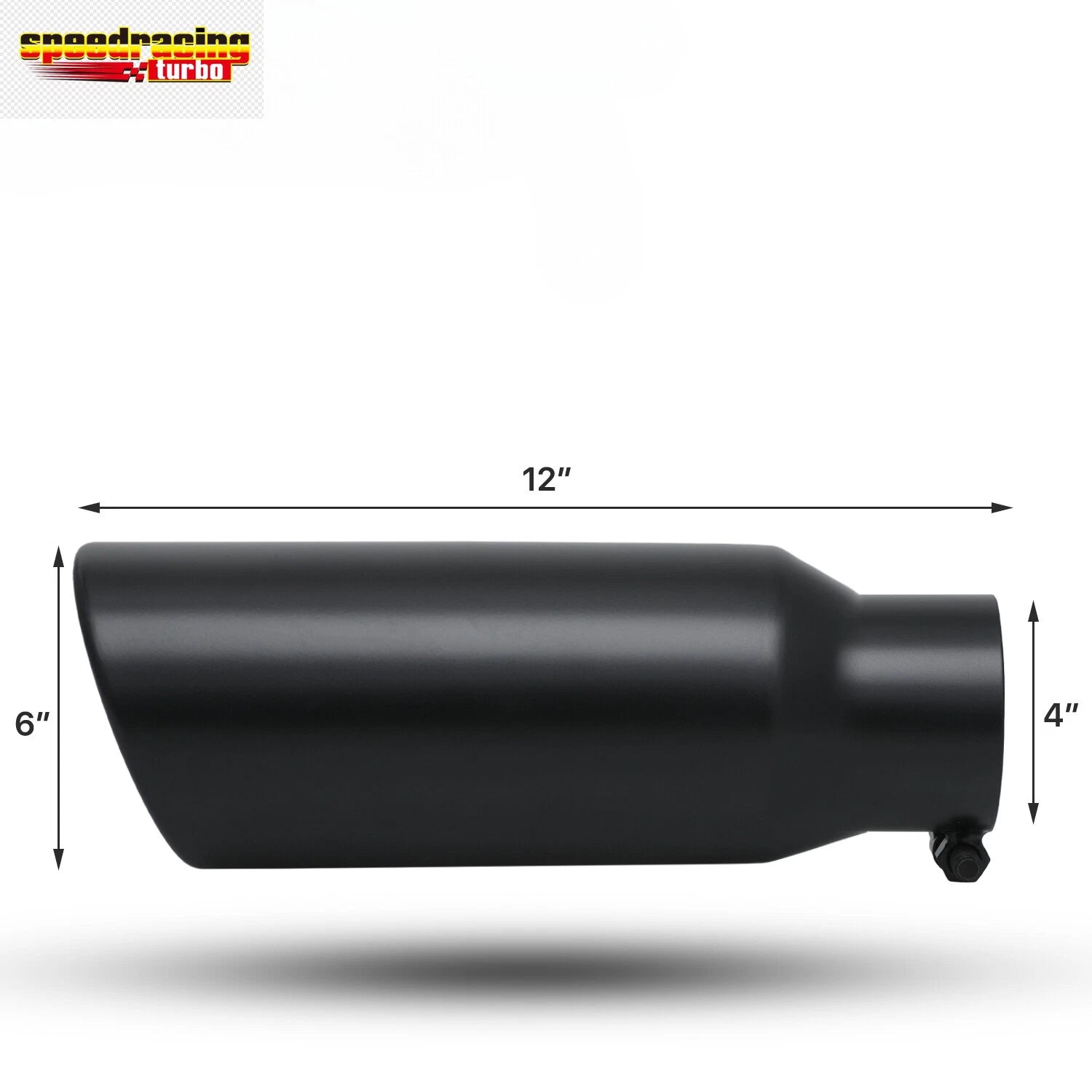 4" Inlet 6" Outlet Stainless Steel Exhaust Pipe Tail Tip for Universal Fit