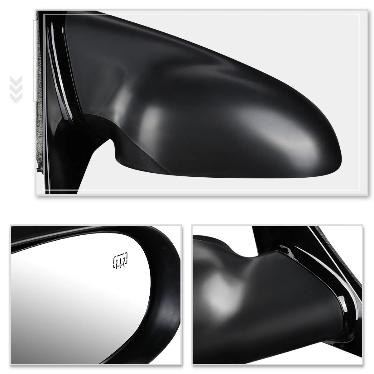 Set of 2 Running Boards for Dodge Ram Crew Cab (2009–2020) Black Honeycomb