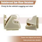 2X Sun Visor Support Clip Retainer 95994975 for Chevrolet Cruze Sonic (2011–2019)
