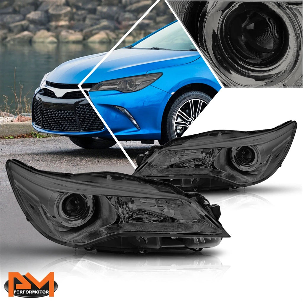 Set of 2 Black Housing Headlights for Ford F150 (2004–2008)