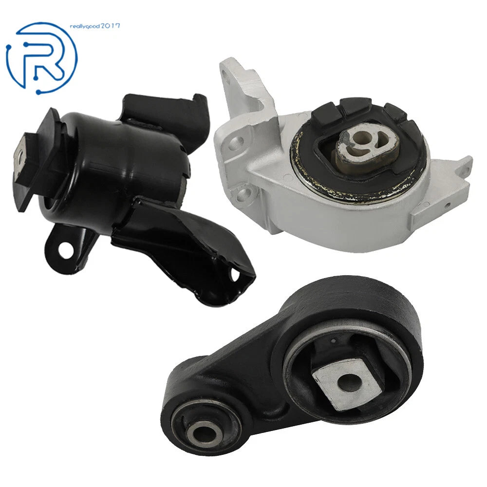 Set of 3 Engine Motor and Transmission Mounts for Ford Fusion (2010–2012)