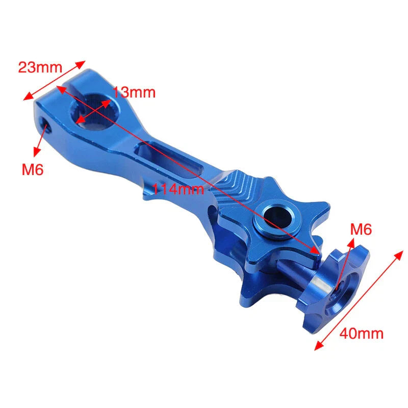 Black Aluminum Motorcycle Rear Brake & Clutch Levers for Dirt Bike