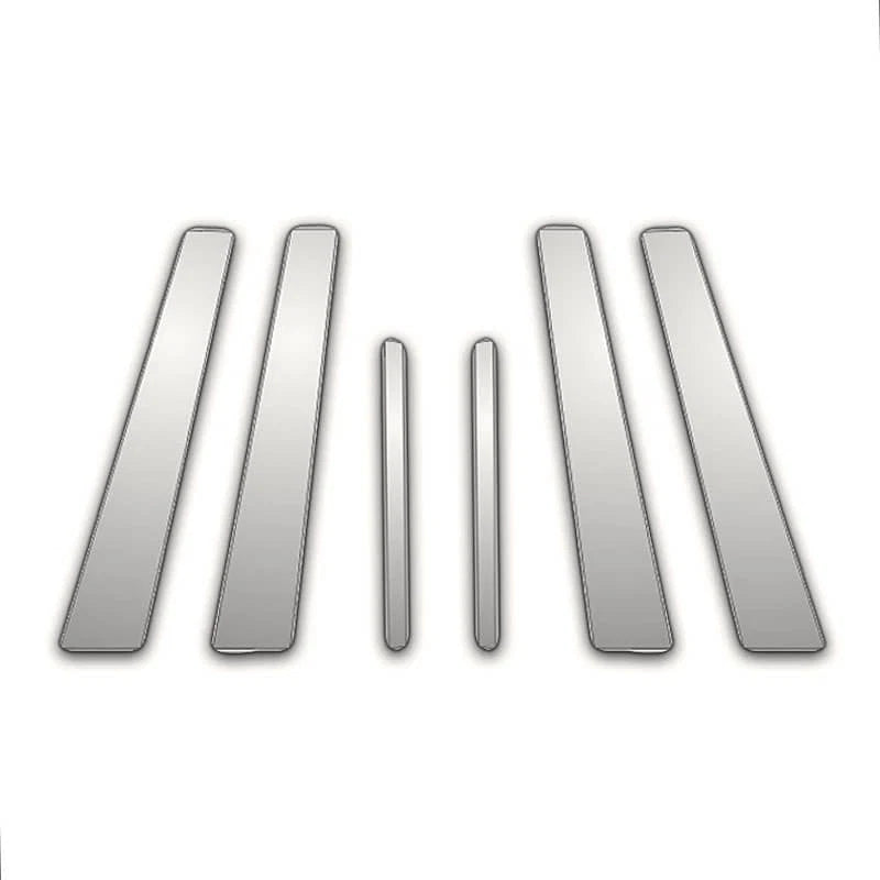 Chrome Pillar Cover Set 6pc Replacement for Hyundai Genesis (2009–2014)
