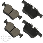 4X Ceramic Brake Pads for Jaguar XE (2016–2018) Rear