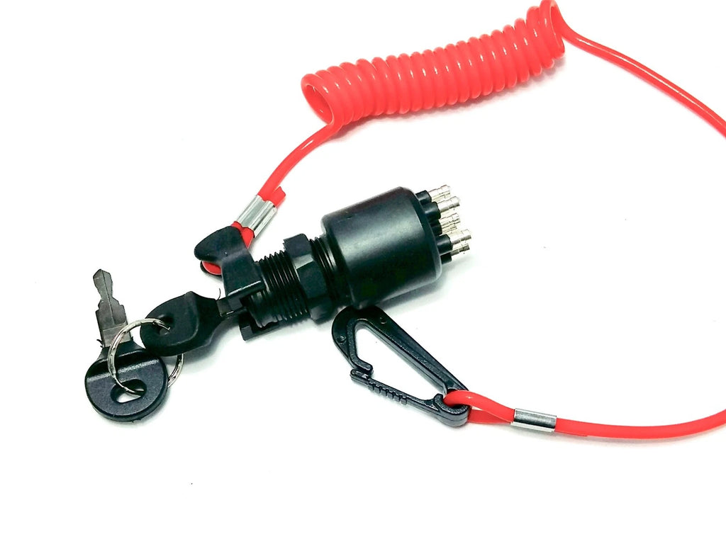Ignition Switch with Key & Lanyard for Johnson/Evinrude (R.O 5005801)