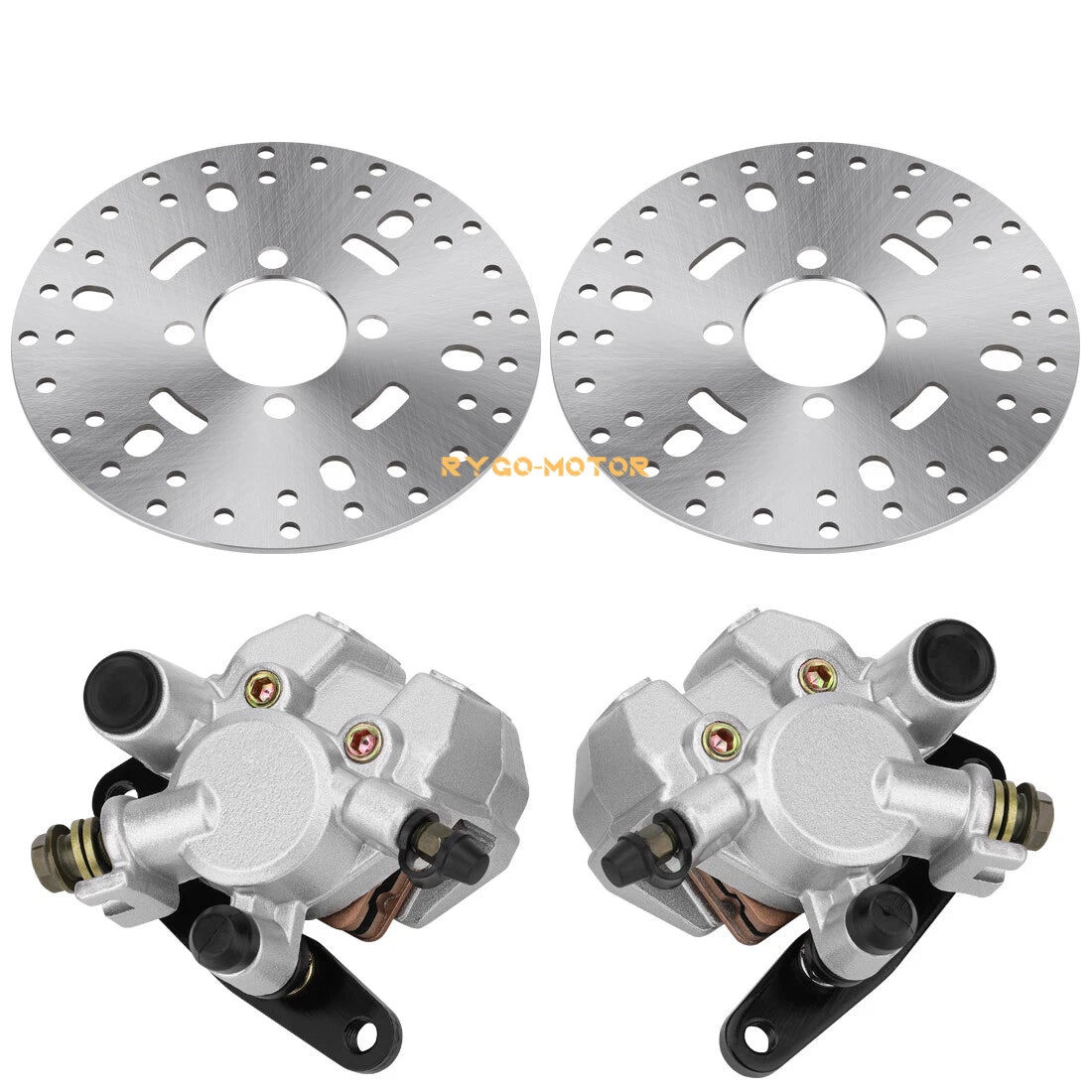 Front Brake Calipers & Disc Rotors for Yamaha Wolverine 350 YFM350FX (1995–2005)