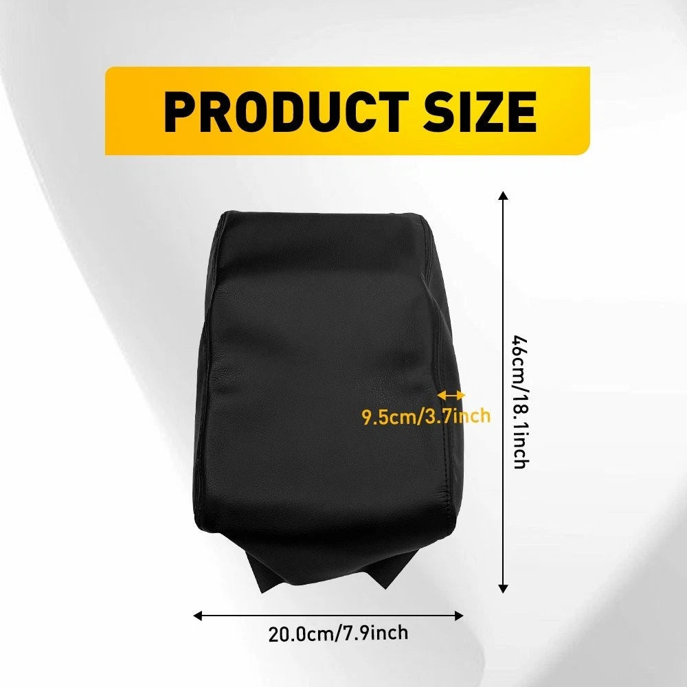 Black Leather Console Lid Cover for Toyota 4Runner (2010–2023)