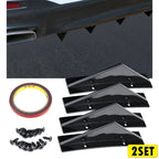 Set of 2 Rear Lip Diffuser Splitter Shark Fins for Chevy Camaro