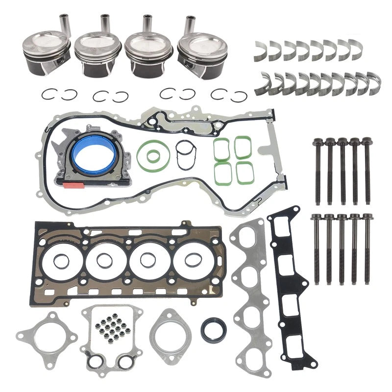Engine Pistons and Gaskets Kit for Audi VW Jetta (2006-2018)