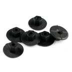Pack of 10 Black Liner Plastic Nuts for Mercedes W201 (1982–1993)