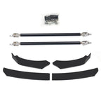 Front Bumper Lip Spoiler Splitter + Strut Rods for Dodge Charger Challenger (2015–2023)