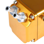 Billet Aluminum Oil Catch Reservoir Tank for Racing Vehicles (Square Style)