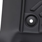Set of 2 Black All Weather Floor Mats for Nissan Titan/Titan XD (2016–2021)