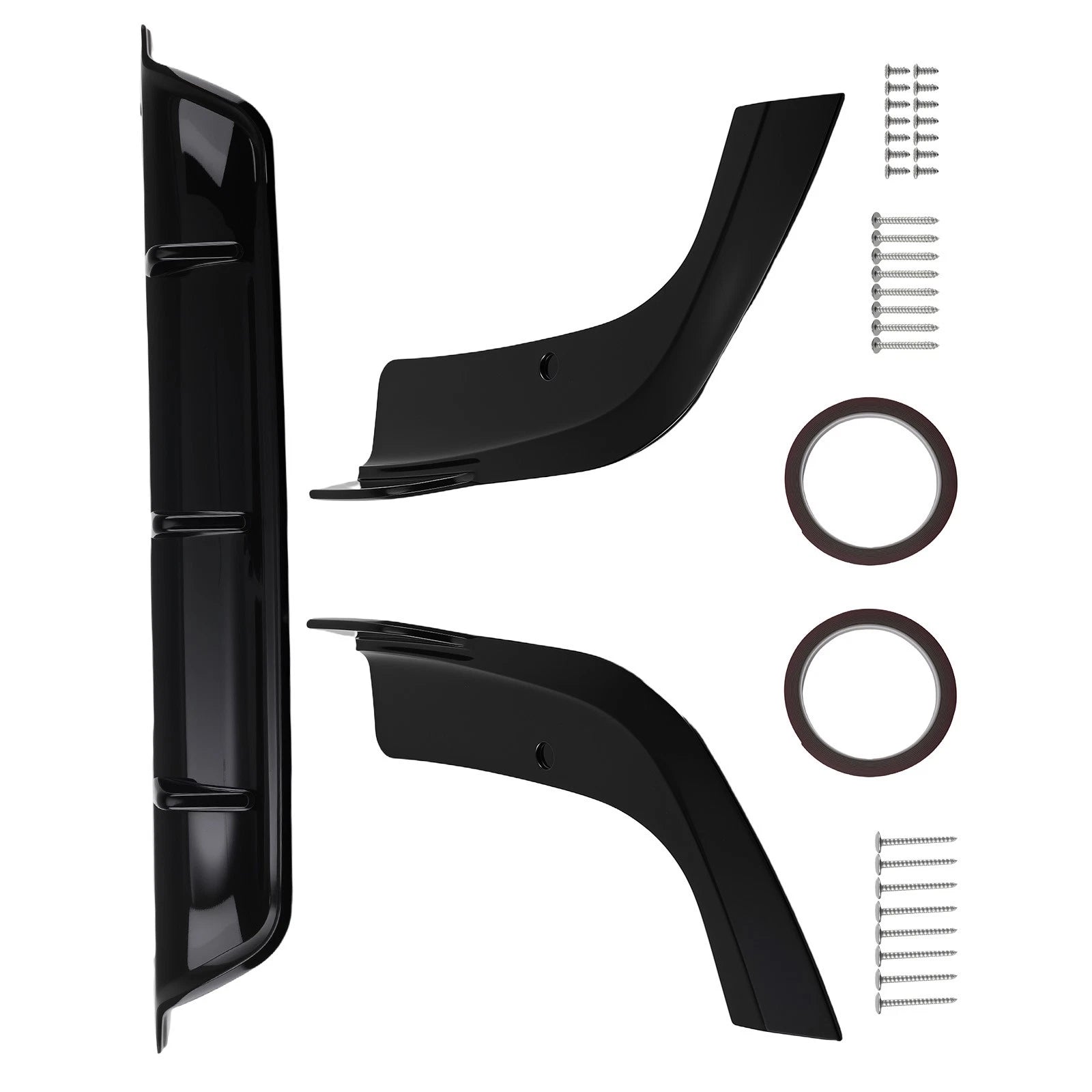 3PC Rear Bumper Diffuser Lip ABS Gloss Black for BMW G05 X5 M Sport (2019–2025)