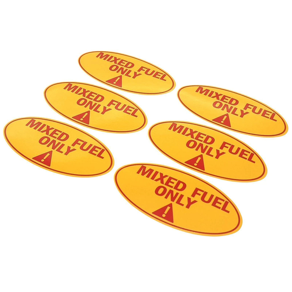 Mixed Fuel Only Sticker for Outdoor Power Equipment (4x2 inch)