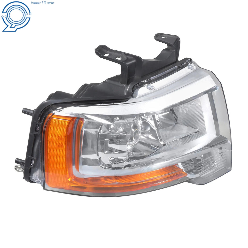 Set of 2 Halogen Projector Headlights for Ford Expedition (2015–2017) Chrome