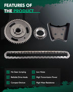 Timing Chain Component Kit for Pontiac Oldsmobile 3.4L V6 (1995–2007)