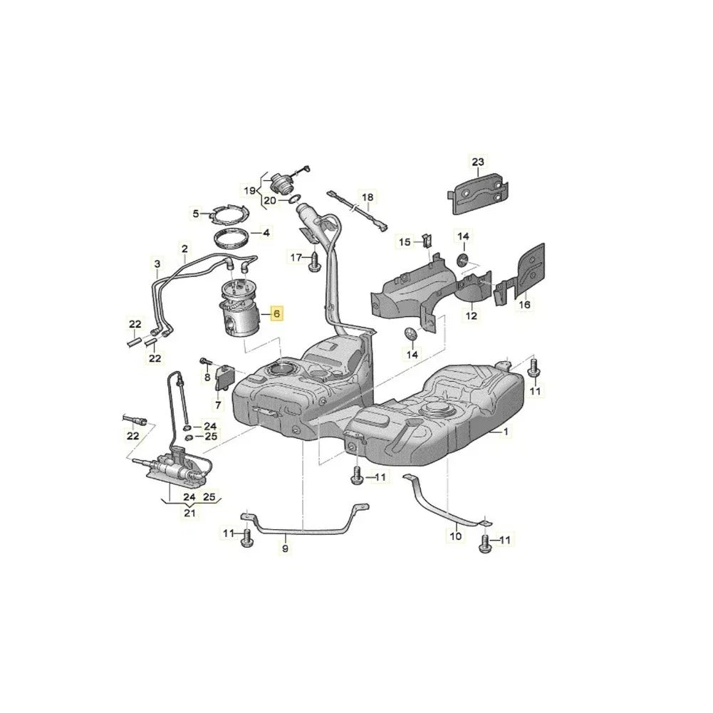 Fuel Pump Tank Sender for Sharan II 7N and Alhambra II (2010–2015)