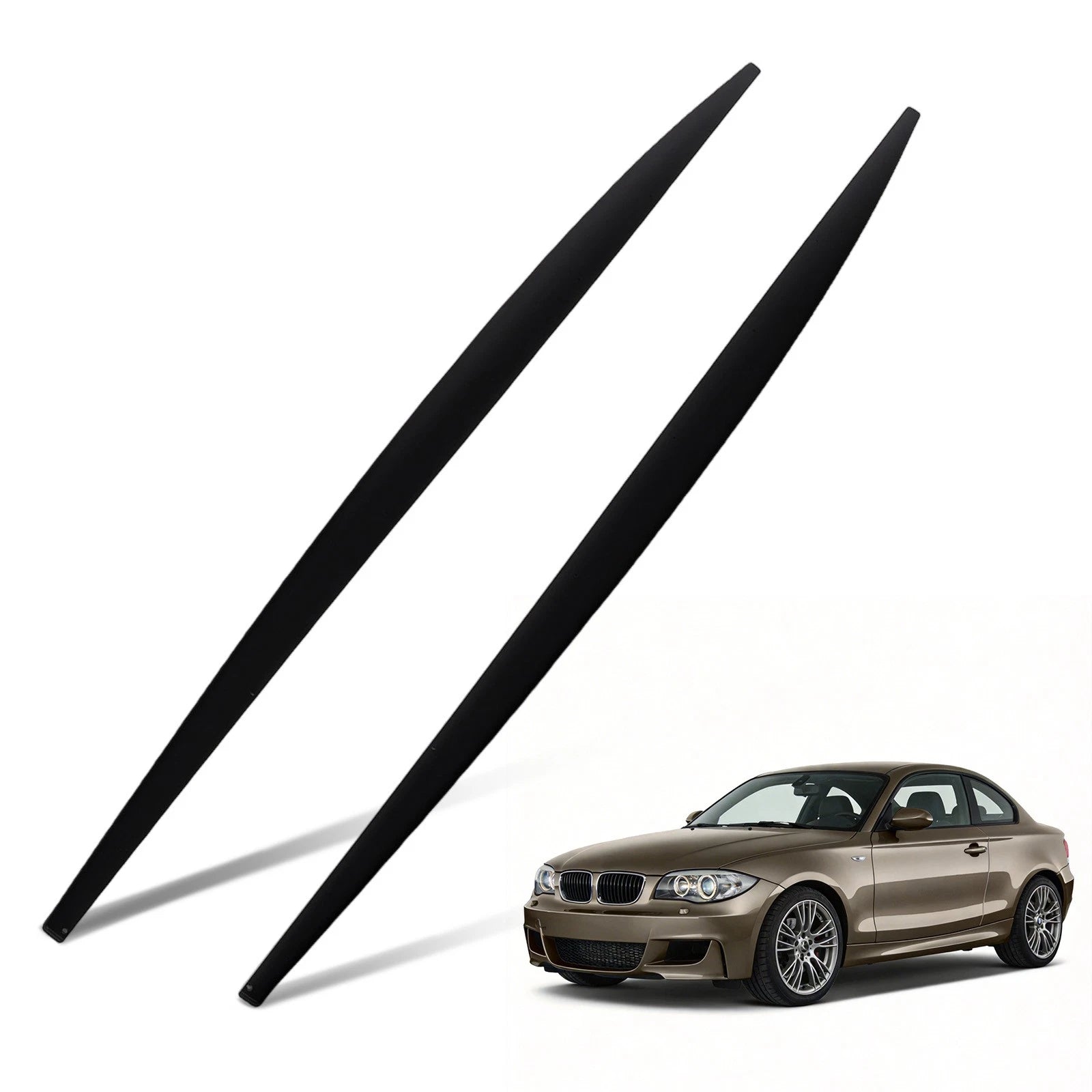 Black Body Panel Extension Side Skirt Kit for BMW 2 Series F22 F23 F44 (2014–2021)