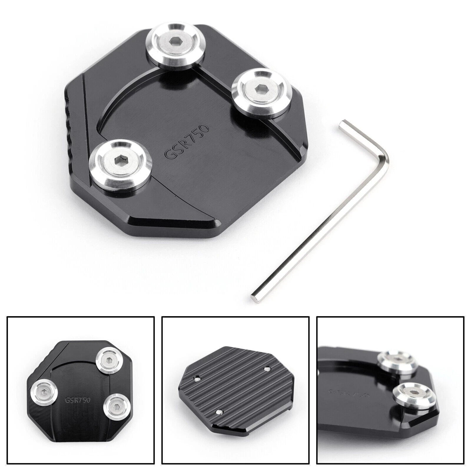 Side Kickstand Extension Plate for Suzuki GSR750 (2011–2015) GSX-S1000/F (2015–2016)