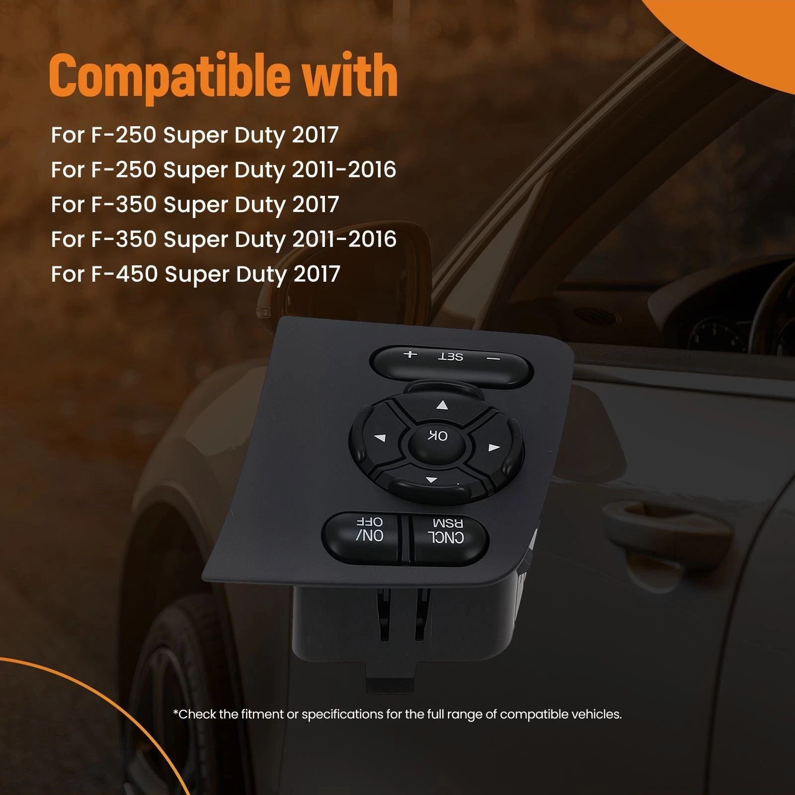 Cruise Control Switch for Ford F250 F350 F450 F550 (2011–2017)