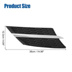 Set of 2 Front Hood Bumper Grille for Toyota RAV4 (2013–2015) Silver Tone