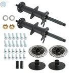 Set of 4 Rear Axle Kit for Go Kart Golf Cart ATV 40" 4 Stud Hub 7" 8" Wheels