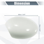 Pair Rearview Mirror Cover Cap White for BMW Mini Clubman R55 R57