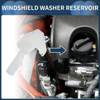 Windshield Washer Reservoir for Mercedes Benz (A9068690220) 1 x White