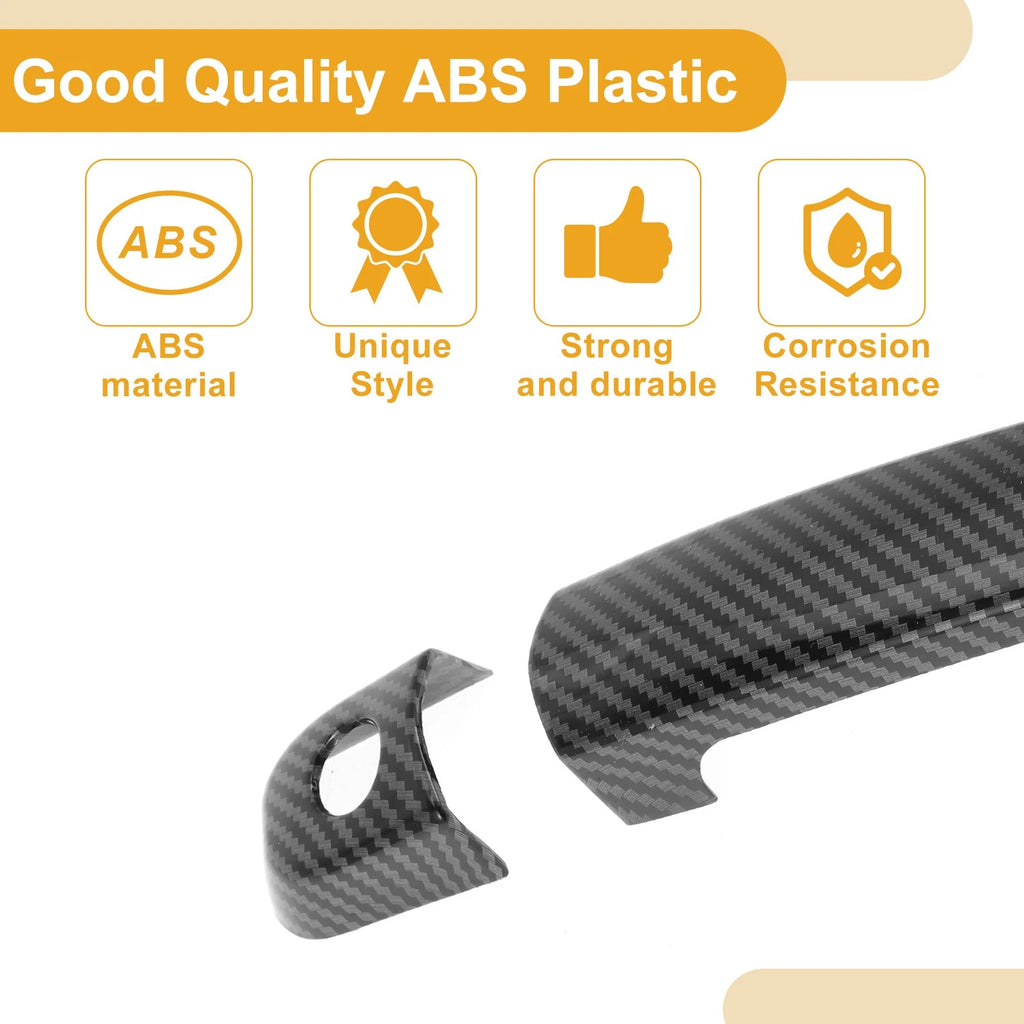Car Door Handle Cover Trim for Suzuki Swift (Carbon Fiber Black)
